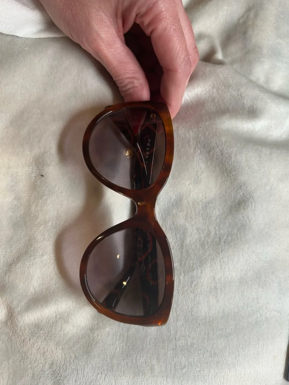 Prada Brown Tortoiseshell Cat-Eye Sunglasses - Prada - Picture 8 of 16